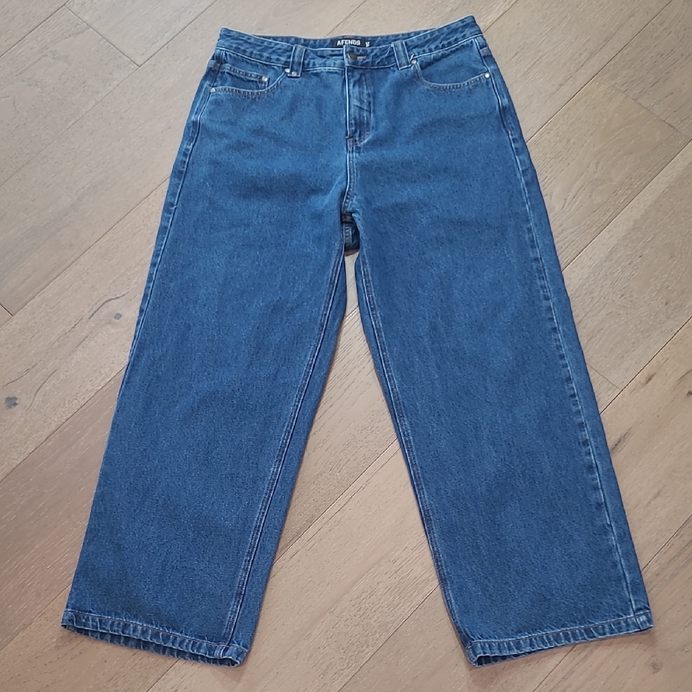 EUC Afends Pablo Baggy Fit Jeans Men's sz 34 Straight Leg Denim Jeans